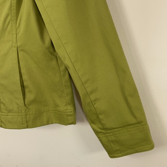 Jones NY Sport Fall Stretch Women’s Size M Button Down Olive Green Jacket - Picture 8 of 16